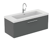 Ideal Standard i.Life B - Umyvadlová skříňka, 44x120x51 cm, 1 zásuvka, šedý matný křemen T5515NG