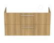 Ideal Standard i.Life B - Umyvadlová skříňka, 63x120x51 cm, 2 zásuvky, pravá, přírodní dub T5587NX