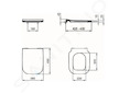 Ideal Standard i.Life B - WC sedátko, SoftClose, bílá T500301