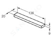 Ideal Standard i.Life - Nábytková rukojeť 136 mm, matná černá T5740XG