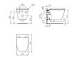 Ideal Standard i.Life O - Závěsné WC se sedátkem Wrapove, SoftClose, bílá T572501