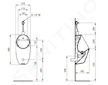 Ideal Standard i.Life - Pisoár, horní přívod vody, bílá E265701