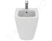 Ideal Standard i.Life S - Stojící bidet, 355x480 mm, s přepadem, otvor pro baterii, bílá T459501