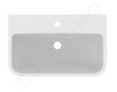 Ideal Standard i.Life S - Umyvadlo 60x38 cm, s přepadem, otvor pro baterii, bílá T458301
