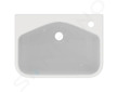 Ideal Standard i.Life S - Umyvadlo polozápustné, 50x36 cm, s přepadem, otvor pro baterii vpravo, bílá T458801