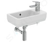 Ideal Standard i.Life S - Umývátko 45x25 cm, s přepadem, otvor pro baterii vpravo, bílá T458601