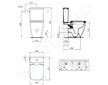 Ideal Standard i.Life S - WC kombi se sedátkem SoftClose, vario odpad, boční napouštění, RimLS+, bílá T517101