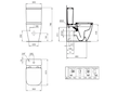 Ideal Standard i.Life S - WC kombi se sedátkem SoftClose, vario odpad, RimLS+, bílá T481601