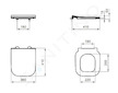 Ideal Standard i.Life S - WC sedátko, SoftClose, bílá T532901