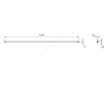 Ideal Standard i.Life - Upevňovací rameno, ke stropu, silver bright T4892EO