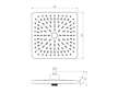 Ideal Standard Idealrain ALU+ - Hlavová sprcha, 26x26 cm, 2 proudy, hedvábná černá BE223XG