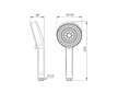 Ideal Standard Idealrain ALU+ - Sprchová hlavice, 2 proudy, chrom BD990AA