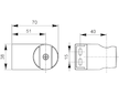 Ideal Standard Idealrain Cube - Držák sprchy otočný, chrom B0029AA