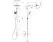 Ideal Standard Idealrain Cube - Sprchový set 200, 1 proud, chrom A5834AA