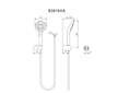 Ideal Standard Idealrain Evo Jet - Set sprchové hlavice, 3 proudy, držáku a hadice, chrom B2619AA