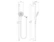 Ideal Standard Idealrain Evo Jet - Set sprchové hlavice Circle 13 cm, 3 proudy, tyče a hadice, chrom B1763AA