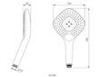 Ideal Standard Idealrain Evo Jet - Sprchová hlavice Diamond 13 cm, 3 proudy, chrom B1760AA
