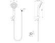 Ideal Standard IdealRain Evo - Set sprchové hlavice Diamond 115, hadice s ruční sprchou, 3 proudy, chrom B2405AA