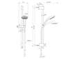 Ideal Standard Idealrain - Set sprchové hlavice, tyče a hadice, 3 proudy, chrom BE405AA