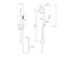 Ideal Standard Idealrain - Set sprchové hlavice, tyče a hadice, chrom A7616AA
