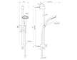 Ideal Standard Idealrain - Set sprchové hlavice, tyče a hadice, chrom BE403AA