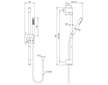 Ideal Standard Idealrain - Set sprchové hlavice, tyče a hadice, ocel A7617GN
