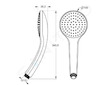 Ideal Standard Idealrain - Sprchová hlavice 10 cm, 1 proud, černá B9402XG