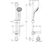 Ideal Standard Idealrain - Sprchová souprava 80, 1 proud, chrom B9501AA