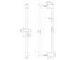 Ideal Standard Idealrain - Sprchová tyč 60 cm, chrom BE400AA