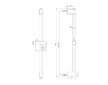 Ideal Standard Idealrain - Sprchová tyč 60 cm, hedvábná černá BE400XG