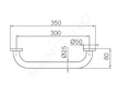 Ideal Standard IOM - Madlo, délka 35 cm, chrom A9126AA