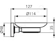 Ideal Standard IOM - Mýdlenka s držákem, čiré sklo/chrom A9123AA