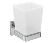 Ideal Standard IOM Square - Pohárek na kartáčky a pastu s držákem, matné sklo/chrom E2204AA