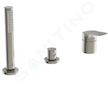 Ideal Standard La Dolce Vita - Baterie na okraj vany, 3-otvorová instalace, Silver Storm BD670GN