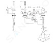 Ideal Standard La Dolce Vita - Baterie na okraj vany, 3-otvorová instalace, Silver Storm BD670GN