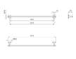 Ideal Standard La Dolce Vita - Držák ručníku, délka 88 cm, kartáčované zlato T5499A2
