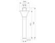 Ideal Standard La Dolce Vita - Sprchové rameno stropní, 16 cm, Magnetic Grey BD680A5