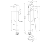Ideal Standard La Dolce Vita - Vanová baterie do podlahy, Silver Storm BD673GN