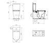 Ideal Standard La Dolce Vita - WC kombi mísa, vario odpad, AquaBlade, bílá E264201