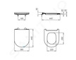 Ideal Standard La Dolce Vita - WC sedátko, SoftClose, bílá E266701