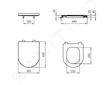 Ideal Standard La Dolce Vita - WC sedátko, SoftClose, bílá E330401