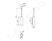 Ideal Standard La Dolce Vita - WC štětka nástěnná s držákem, Silver Storm T5493GN