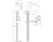 Ideal Standard Melange - Umyvadlová baterie s výpustí, vodopád, chrom B8630AA