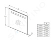 Ideal Standard Mirror&Light - Zrcadlo 50x70 cm s LED osvětlením T3339BH