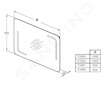 Ideal Standard Mirror&Light - Zrcadlo 80x70 cm s LED osvětlením a podsvícením T3351BH