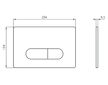 Ideal Standard Oleas - Ovládací tlačítko splachování Oleas M1, SmartFlush, chrom R0117AA