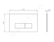Ideal Standard Oleas - Ovládací tlačítko splachování Oleas M2, SmartFlush, bílá R0122AC