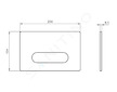 Ideal Standard Oleas - Ovládací tlačítko splachování Oleas M4, bílá R0126AC