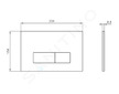 Ideal Standard Oleas - Ovládací tlačítko splachování Oleas P2, chrom mat R0119JG