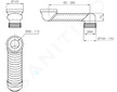 Ideal Standard Příslušenství - Odpadní trubka, nastavitelná, průměr 110 mm T538667